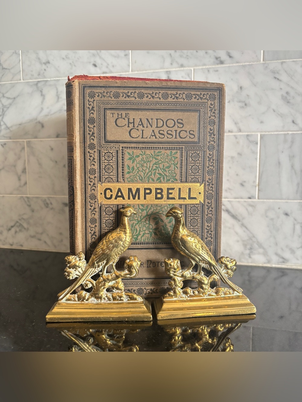 Vintage Set of 3.5” Brass Pheasant Bookends / Paperweights / Mantlepieces